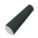 PVC Quadrant Trim - 19mm x 5mtr Black Smooth