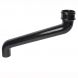 Cast Iron Round Downpipe Offset - 533mm Projection 75mm Black