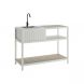 Ecoscape Outdoor Kitchen Sink Unit - 950mm x 1270mm x 530mm Cotton