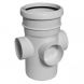 FloPlast Ring Seal Soil Boss Pipe Single Socket - 110mm White