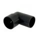 FloPlast Solvent Weld Waste Swivel / Conversion Bend - 92.5 Degree x 50mm Black