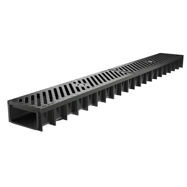 Lite Aqua Channel Drain Ductile Iron Grating Class B125 - 1mtr