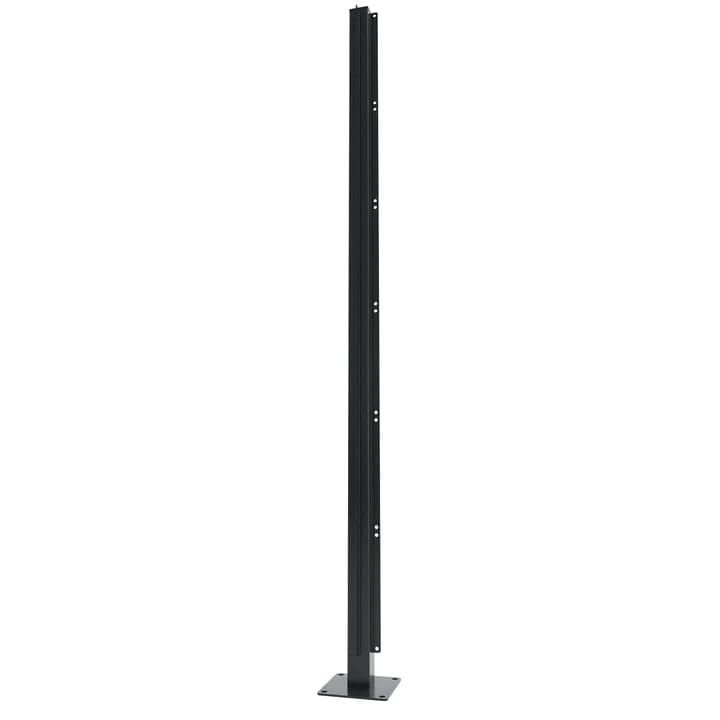 Aluminium Corner Post For Casting For Privacy Screen - 1800mm x 60mm x 60mm Black