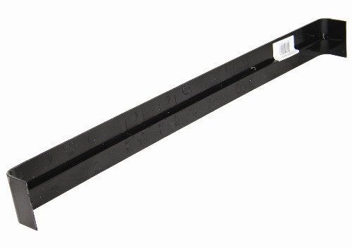 FloPlast Fascia Double End Joint Trim - 500mm x 35mm Black Ash Woodgrain