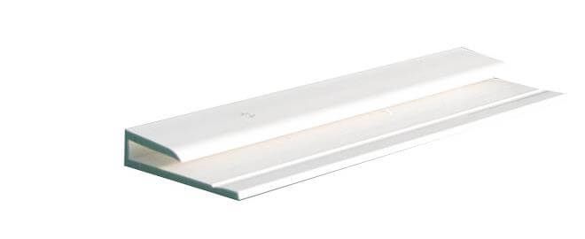 Hygiene Cladding Starter / Finishing Trim - for 2-3mm Sheets x 3mtr Length White