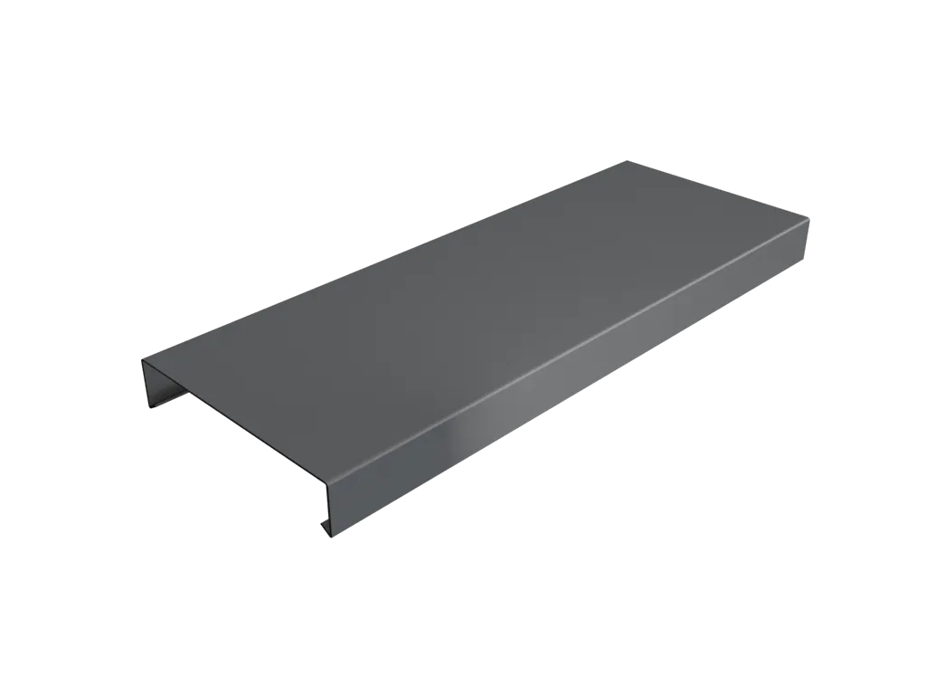 Aluminium Coping for 301-350mm Wall - 410mm x 3mtr Anthracite Grey