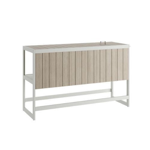 Ecoscape Outdoor Kitchen Units Set of 3 - Trolley, Worktop & Cabinet Cotton