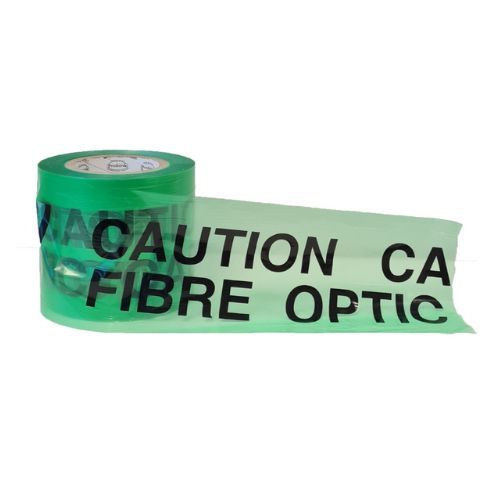 Underground Warning Tape - Fibre Optic Cable 150mm x 365mtr