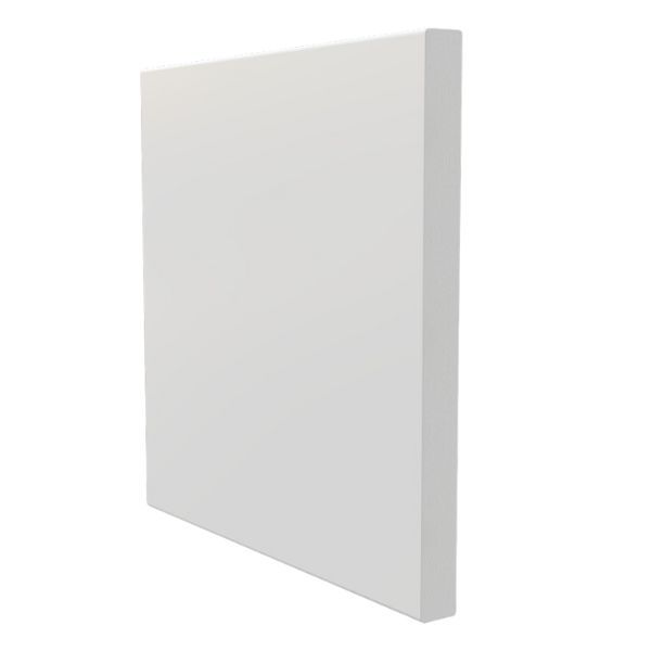 Flat Fascia Board - 125mm x 16mm x 5mtr White - Pack of 2