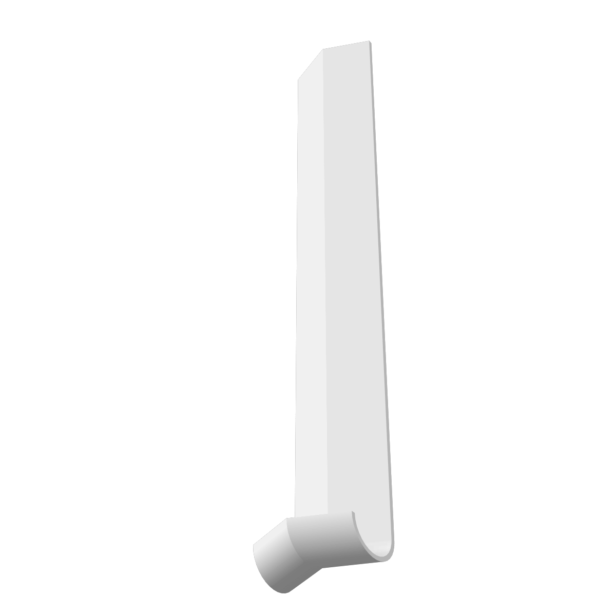 Bullnose Fascia 135 Degree Internal Corner - 327mm x 50mm White