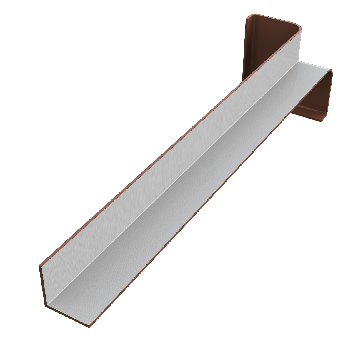 Fascia Internal Corner Trim - 90 Degree 300mm White Woodgrain