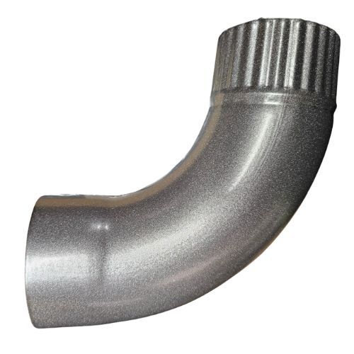 Steel Downpipe Bend - 90 Degree x 87mm Galvanised