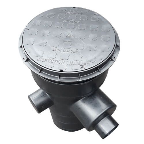 Soakaway SiltGuard Silt Trap C/W Catchpit and Filter with Lid - 600mm Deep x 300mm Diameter