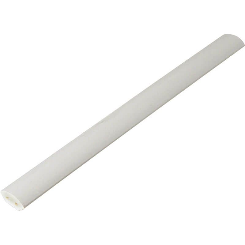 PVC Quadrant Trim - 15mm x 5mtr White Woodgrain