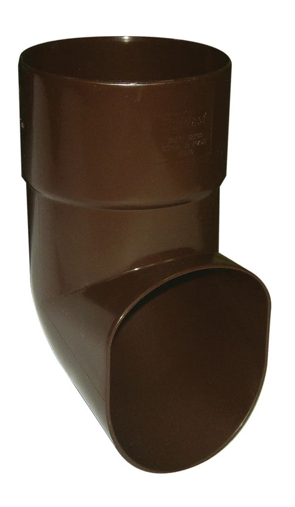 FloPlast Deepflow/ Hi-Cap Downpipe Shoe - 80mm Brown