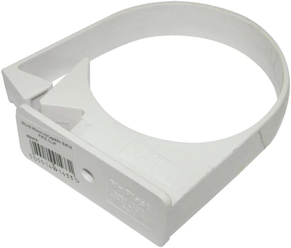 FloPlast Deepflow/ Hi-Cap Downpipe Clip - 80mm White