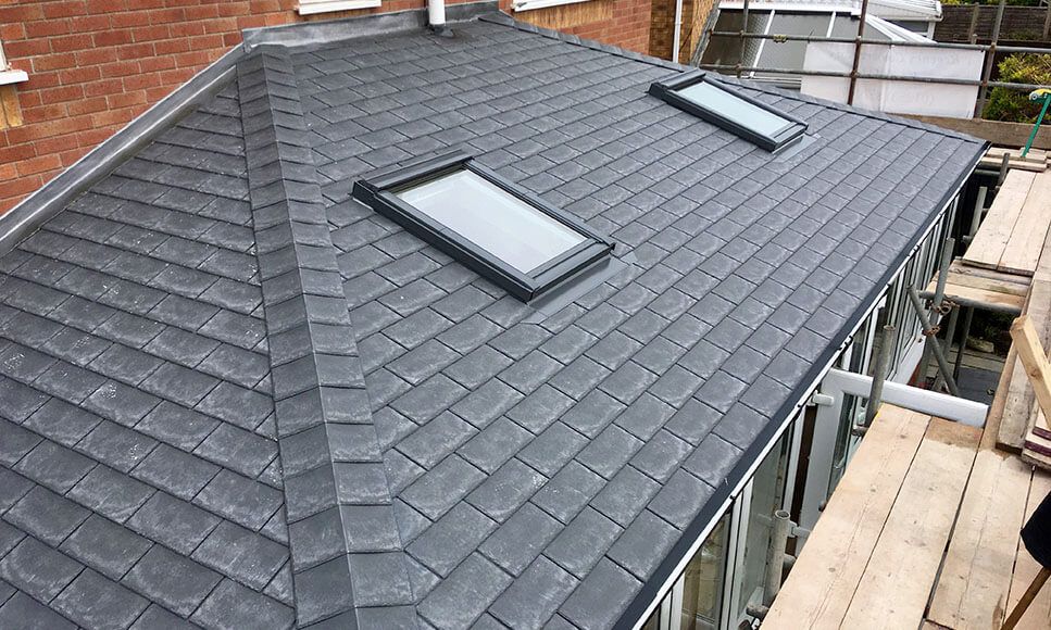 Tapco Composite Slate Roof Ridge - 160mm x 445mm Pewter Grey - Pack of 25