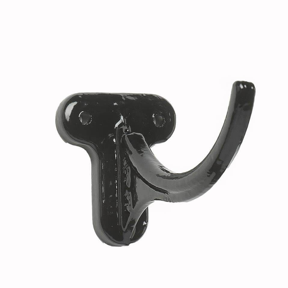 Cast Iron Beaded Half Round Gutter Fascia Bracket - 100mm Black