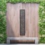 Aluminium Privacy Screen Bloom - Free Standing - 1800mm x 300mm Black