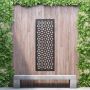 Aluminium Privacy Screen Woven - Free Standing - 1800mm x 600mm Black