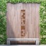 Steel Privacy Screen Honeycombe - Free Standing - 1800mm x 300mm Steel Corten