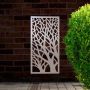 Steel Privacy Screen Woodland - Free Standing - 1800mm x 900mm Stainless Steel