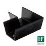 Cast Iron Box Gutter Angle - 90 Degree x 100mm Black