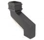 Cast Iron Rectangular Downpipe - 457mm Side Projection 100mm x 75mm Black