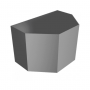 Aluminium Round Swaged Apollo Hopper - 63mm PPC Finish Anthracite Grey