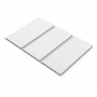 Hollow Soffit Board - 300mm x 10mm x 5mtr White Woodgrain - Pack of 4