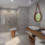 Bathroom Wall Panel - 1000mm x 2400mm x 10mm Grey Concrete