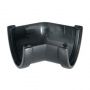 FloPlast Deepflow/ Hi-Cap Gutter Angle - 135 Degree x 115mm Cast Iron Effect