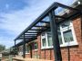 Simplicity 6 Aluminium Pergola / Veranda - 16000mm x 1000mm Rectangular - Black