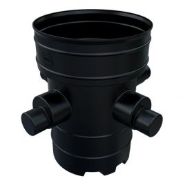 Catchpit Chamber Base - 450mm Diameter For 225mm Twinwall with 150mm Inlets