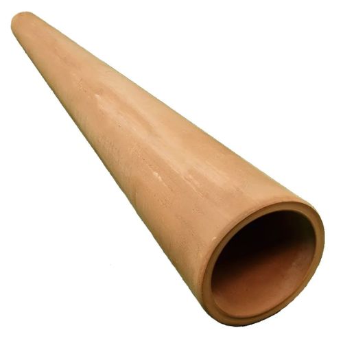 A clay drainage pipe