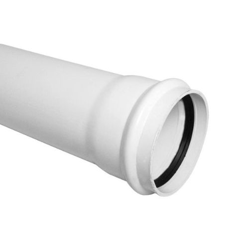 A white ring seal soil pipe